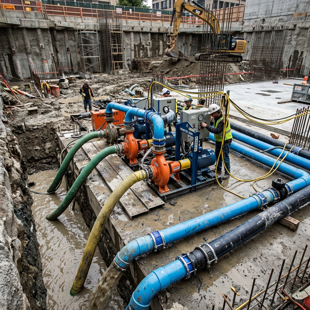 Teknik Dewatering pada Pekerjaan Basement Gedung