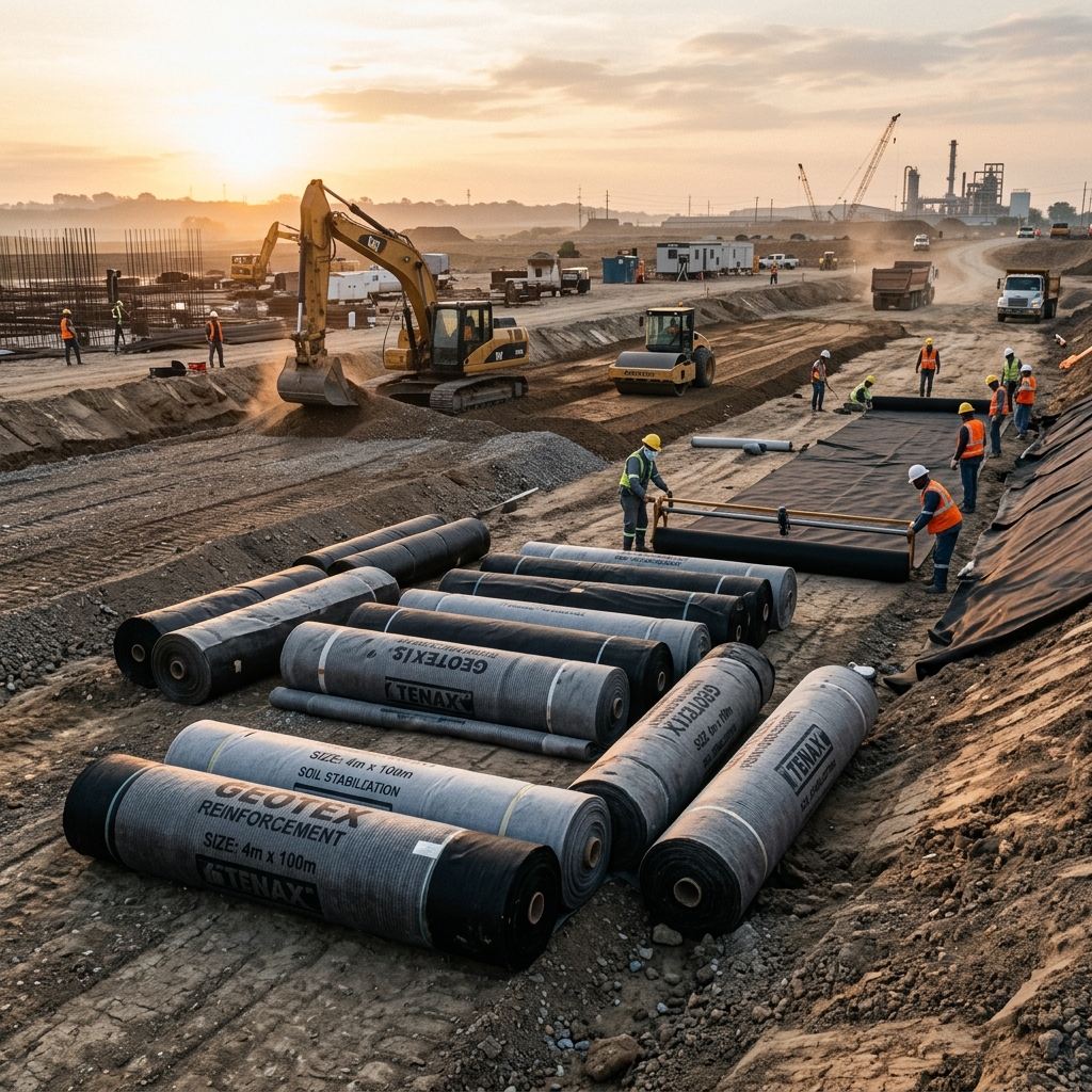 Pemanfaatan Geotextile untuk Perkuatan Tanah Lunak